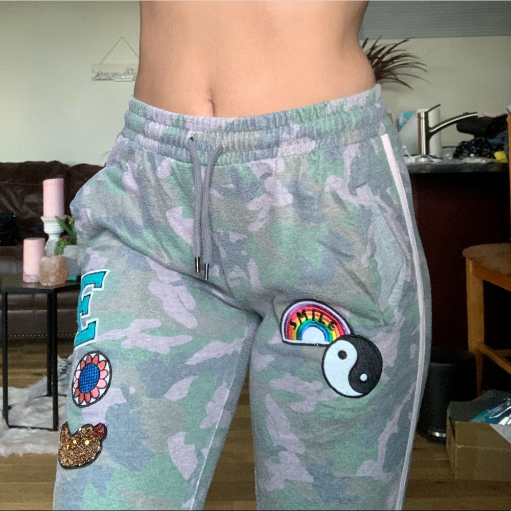 Rare TOPSHOP Patchwork Joggers